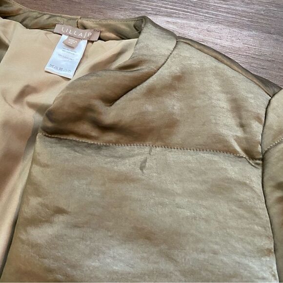 LILLA P Sage Green Puffer Coat - Picture 3 of 4